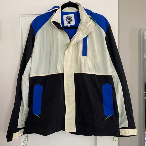 ROUND TWO Men’s Adventure Windbreaker Jacket Medium - Picture 1 of 7